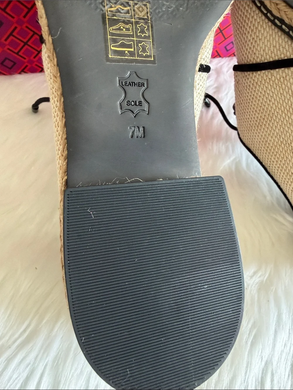 Tory Burch woven beige